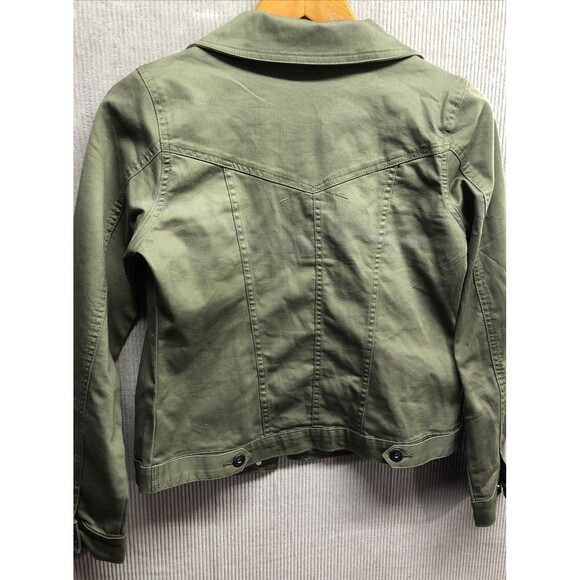 Wrangler Women’s Jacket Size M Green Button Up Tracker - Picture 9 of 12